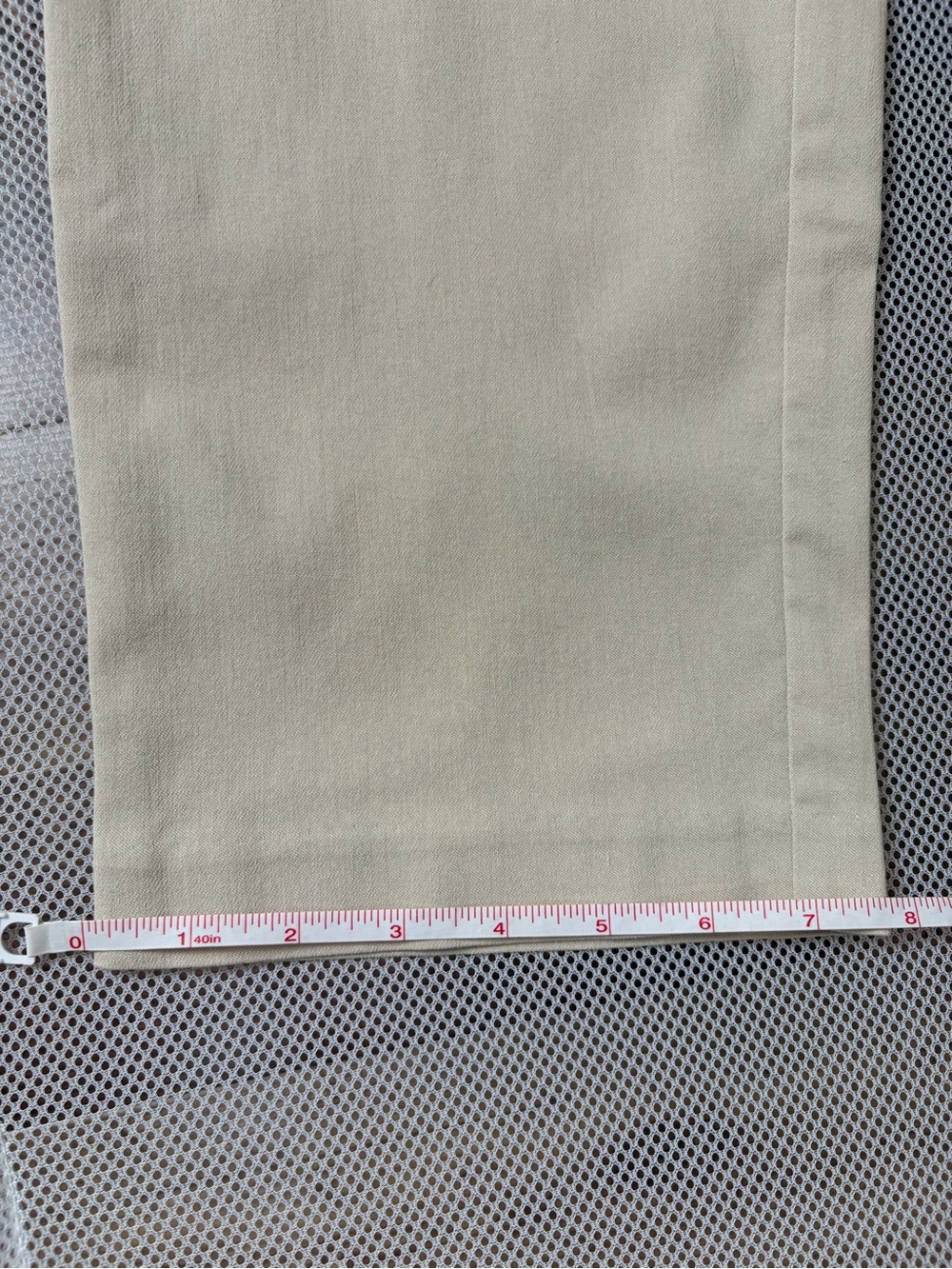 Rafaella Comfort Tan Khaki Crop Dress Pants Plus Sz 16 Straight Leg Stretch EUC - Picture 13 of 14
